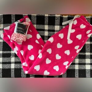 Pink with White Hearts Lounge Set
